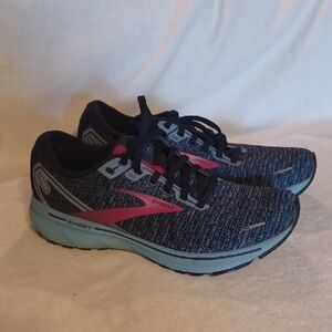 Brooks Ghost Women's Running Shoes - Blue and Pink Size 10